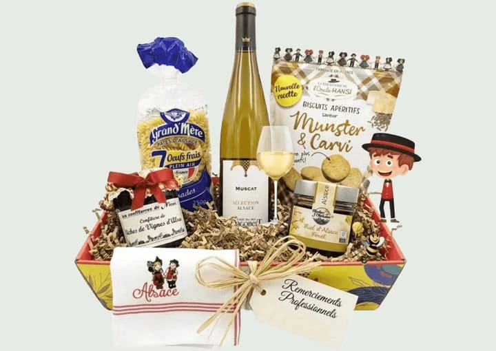 Geschenkpakketten en Gourmetmanden